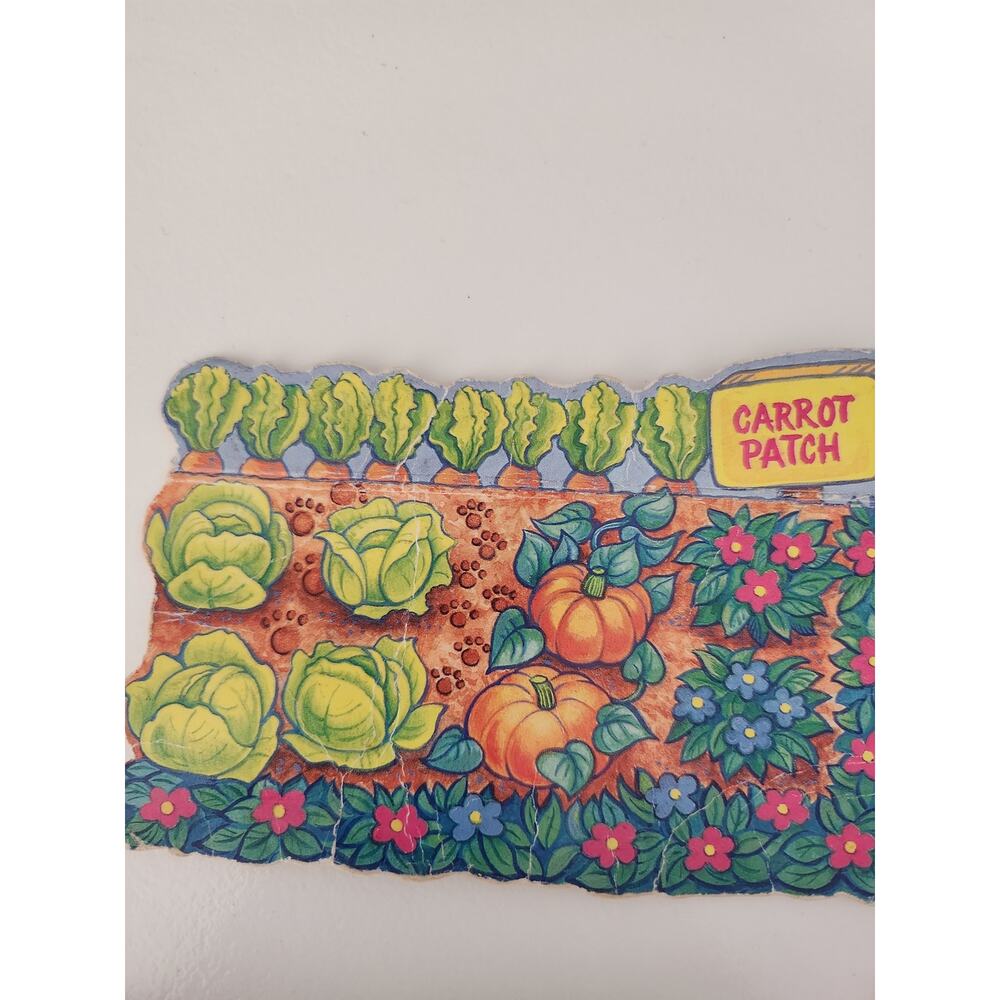 Vintage 1993 Kenner Rabbit Bunny Playset Lot 6 Rabbits Carrot Patch Accessories - Picture 8 of 9